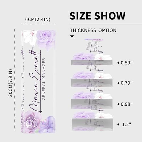 Desk Name Plate Personalized Name Plate for Desk, Office Desk Decor, 3D Style Personalized Plaque Name Plates for Desks Custom Appreciation Gifts for Boss Lady Employee Coworkers (Gouache Flowers) - Image 4