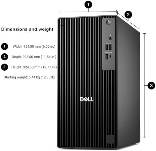 Dell Pro Tower PC Business Desktop Computer, 14th Gen Intel 14-Core i5-14500 vPro, 16GB DDR5 RAM, 512GB PCIe SSD, RJ-45, HDMI, DisplayPort, Type-C, Windows 11 Pro - Image 6