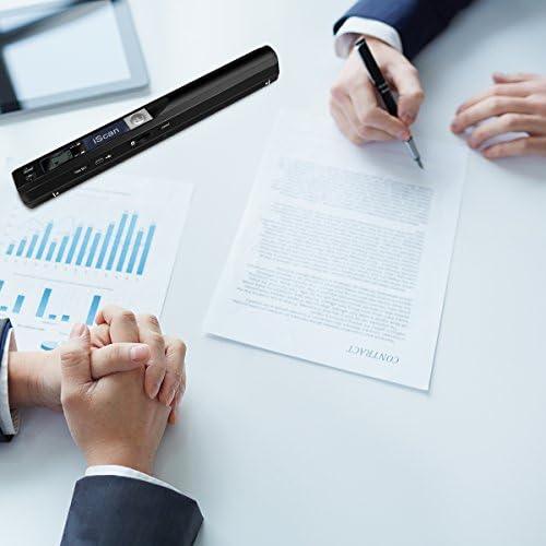 Portable Document Scanner, 900DPI Handheld Scanner Wand for Documents & Receipts, A4 Photo Image Scanner JPG/PDF, Portable Scanner for Laptop, USB 2.0 High Speed Transfer, Supports Micro SD Card - Image 2