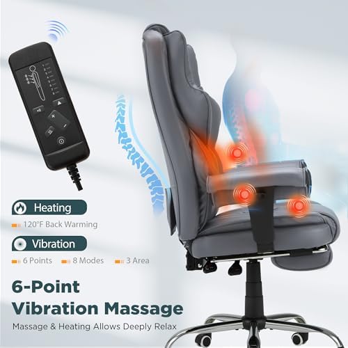 HOMREST Grey Ergonomic Office Chair - Image 4