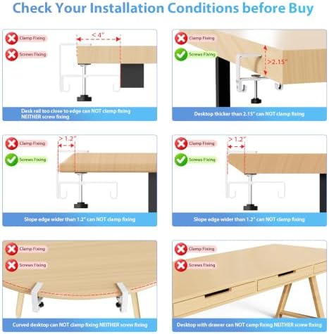 KEEGH Extra Large No Drill Under Desk Cable Management Tray 48 in, White - Image 7