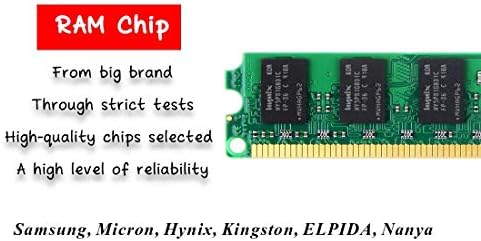 8GB Kit (4x2GB) DDR2 800Mhz Udimm RAM, Royemai DDR2-800U PC2-6400 2GB 1.8V CL6 240-pin 2Rx8 Non-ECC Unbuffered Desktop Computer RAM Memory Modules - Image 5