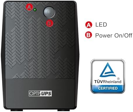 OPTI-UPS TS800E+ Line Interactive UPS Battery Backup & Surge Protector - Image 5