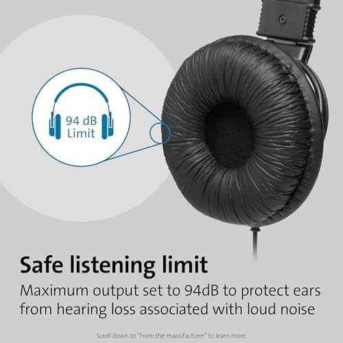 Kensington USB Hi-Fi Headphones with Microphone (K97601WW), Black - Image 6