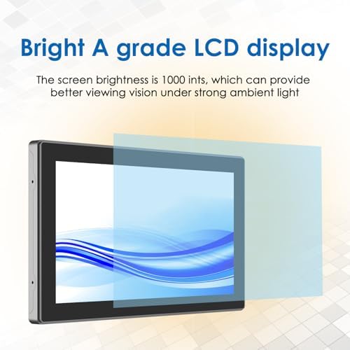 High Brightness 15.6 Inch Industrial Outdoor Open Frame Touch Screen Monitor Wall Mount Embedded Touch Monitor - VGA+HDMI+DVI Port - 16:9 - Image 4