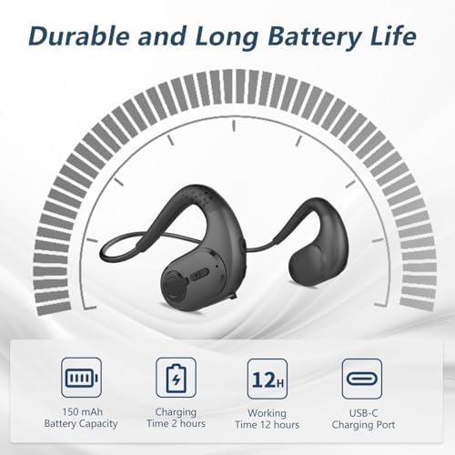BANIGIPA Bluetooth Headset with Removable Microphone, Open Ear Headphones - Image 6