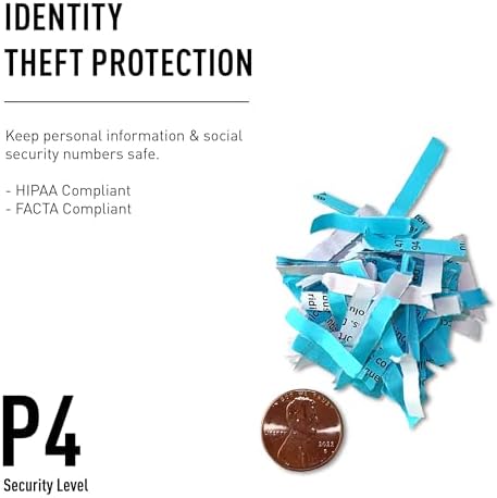 IDEAL 2465 P-4 Cross-Cut Deskside Commercial Paper Shredder, for Home & Small Offices, HIPAA & FACTA Compliant, Shreds 13–15 Sheets, 9 Gal. Bin, Shreds Paper, Staples, Paper Clips, & Credit Cards. - Image 2
