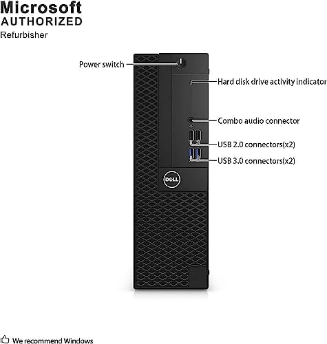 Dell Optiplex 3050 SFF Desktop Computer PC, Intel Quad Core i5-6500 up to 3.6GHz, 16GB DDR4, 256GB SSD, WiFi, 4K Support, DP, HDMI, Windows 11 Pro 64 Bit (Renewed) - Image 3