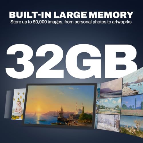 FRAMEO 21.5" Digital Picture Frame, Touchscreen Large Display, 32GB - Image 4