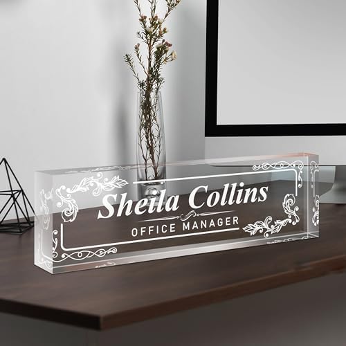 Custom Name Plate for Desk, Employee Appreciation Gifts, Office Decor - Image 4