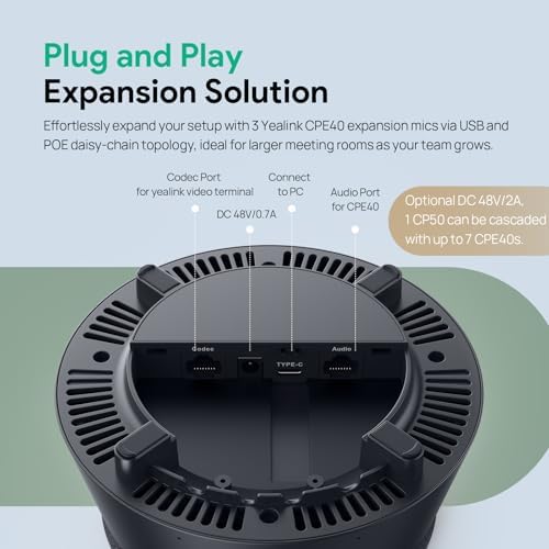 Yealink CP50 Conference Call Speaker and Microphone Teams Room Speakerphone - Image 5