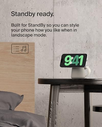 Belkin MagSafe 15W 2 in 1 Wireless Charging Dock, Fast Charger - Image 3