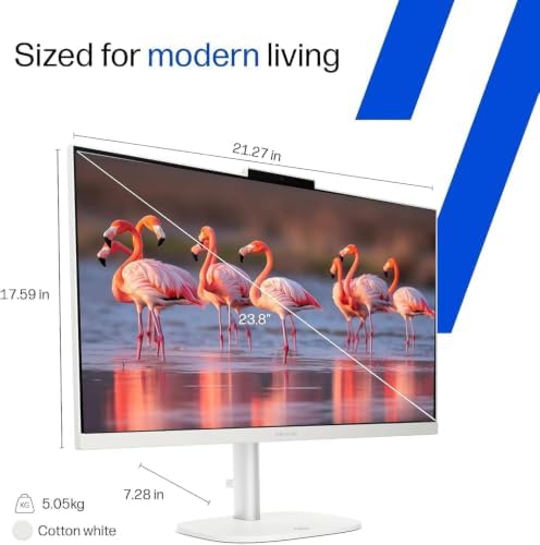 HP 24“ FHD OmniStudio All-in-One Desktop, 8GB DDR5 RAM, 512GB External and 128GB SSD, Intel Multi-cores, WiFi6, Keyboard & Mouse, Windows 11, Built for Home. - Image 6