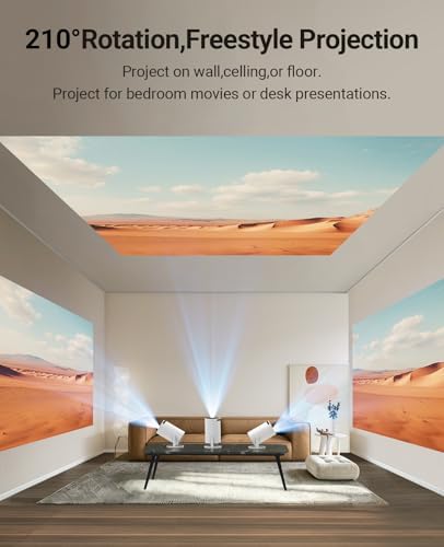 Mini Projector with WiFi and Bluetooth, Built-in App,1080P Supported - Image 6