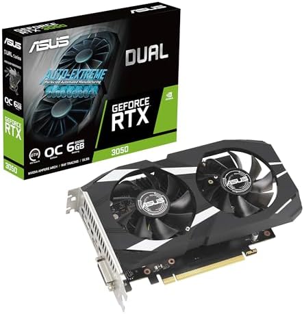 ASUS Dual GeForce RTX 3050 6GB GDDR6 OC Edition Gaming Graphics Card by Unknown