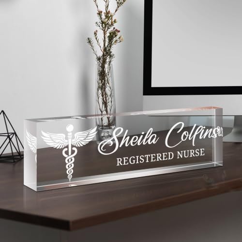 Custom Engraved Name Plate for Desk, Acrylic Desk Name Plate Personalized - Image 5