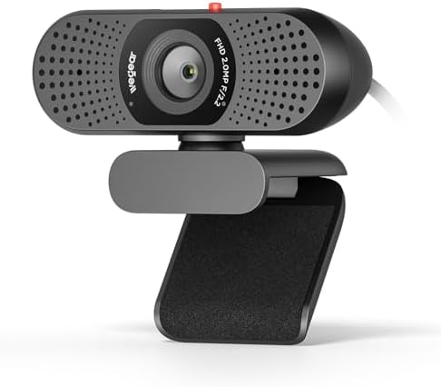 wegear 1080P Webcam for PC, Full HD Computer Camera with Dual Mics, USB-A by wegear