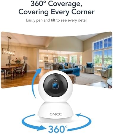 GNCC 2K Security Camera Indoor, 5G WiFi Cameras for Home Security,Phone App - Image 6