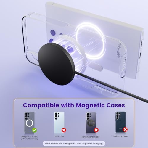 15W Magnetic Fast Charging Pad, Wireless Charger for Samsung & Android - Image 6