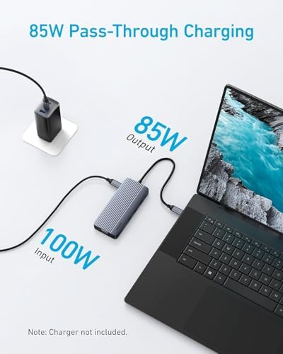 Anker USB-C Hub, 10-in-1 USB-C Hub, Dual-Display with 4K HDMI and 1080p VGA - Image 5