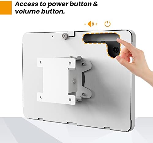 Tablet Wall Mount Compatible with 11" Samsung Galaxy Tab A11+, Tab A9+, Anti-Theft Lock Adjustable - BSW101WJ - Image 7