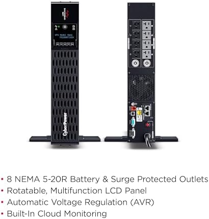 CyberPower PR2200RT2UCN Smart App Sinewave UPS Battery Backup - Image 3