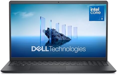 Dell 15.6 Laptop, FHD, Intel Core 3 100U, 8 GB RAM, Windows 11 Home by Dell
