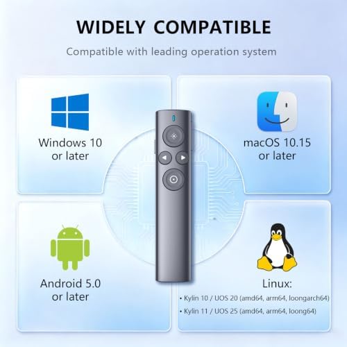 Norwii N95s Presentation Clicker with Digital Laser Pointer for TV Screen - Image 6