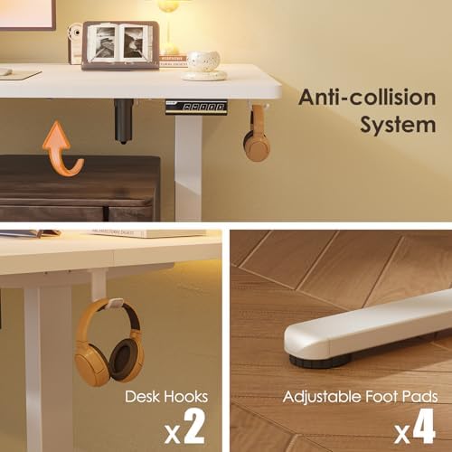 Monomi Electric Standing Desk 63"x28" Height Adjustable Sit Stand Desk - Image 6