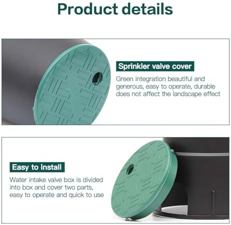 4 Pcs Sprinkler Valve Box Cover, 5.5" OD 6" Valve Box Cover Lid for Sprinkler Irrigation System, Valve Box Cover Lid for Outdoor Sprinkler Irrigation Control Water System Lawn (6 inch) - Image 4
