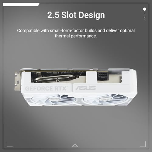 ASUS Dual GeForce RTX 5060 Ti 16GB GDDR7 White OC Edition Graphics Card - Image 2