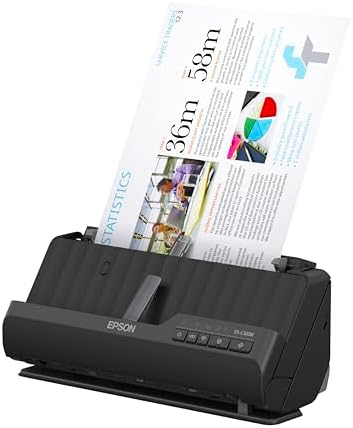 Epson Workforce ES-C320W Wireless Compact Document Scanner Duplex 20-pg ADF - Image 2