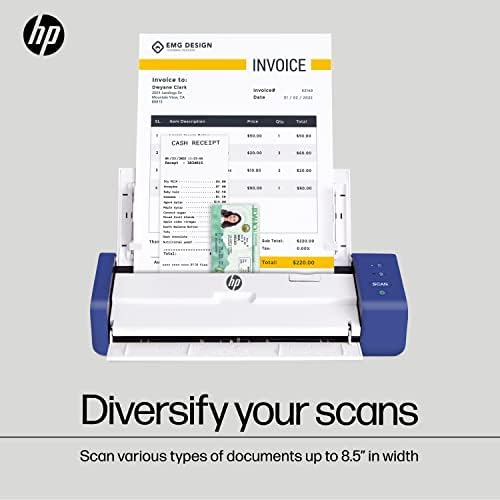 HP Compact Desktop Duplex USB Mobile Document & Photo Scanner with Auto-Feed Tray for Portable 2-Sided Digital Scanning, Model HPPS200, for Home & Office, PC and MAC, HP WorkScan Software Included - Image 5