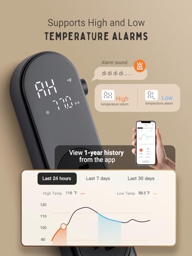 INKBIRD Bluetooth Digital Temperature Controller 1200W Heating Cooling 2-Stage Outlet Thermostat Controller Plug for Reptiles Aquarium Homebrew Breeding Fermenter - Image 6