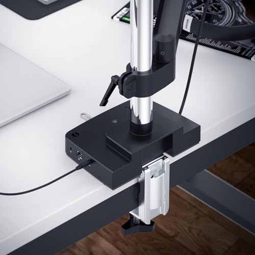 SABRENT Thunderbolt 4 Docking Station with Monitor Desk Mount, Gas-Lift Arm, 4 USB Ports, UHS-II Card Reader, Gigabit Ethernet, HDMI, DisplayPort, 8K/4K, VESA Mount for Monitors up to 32” (DS-T4WA) - Image 4