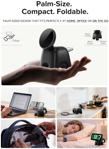Magnetic Wireless Charging Station, Charger Stand for iPhone Apple Watch - Image 5