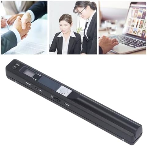 Portable Scanner, UP to 900 DPI Handheld Photo Scanner, for A4 Documents Photo Pictures Receipt, JPG/PDF Format Selection, for Home or Office (Black) - Image 6
