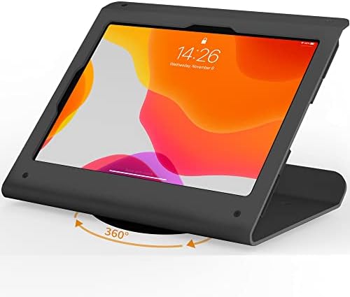 Tablet POS Stand - Heavy Duty Steel Kiosk Stand with 360° Swivel Base Anti-Theft - Compatible with 10.9" iPad 10th, Pro 11" 1 2 3 4, Air 4 5, Air 11"(M2/M3/M4), iPad 11"(A16) by Beelta