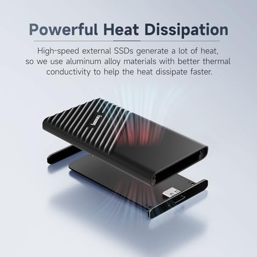 fanxiang 500GB External SSD Portable, Up to 2000MB/s, USB C External Solid State Drive External Hard Drive, USB 3.2 Gen2*2 Type-C SSD for iPhone 15/Pro/PC/Laptops/Creators/Gaming - Image 6