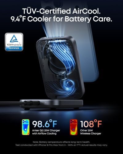 Anker Prime 25W Qi2.2-Certified Palm-Sized 3-in-1 Foldable MagSafe Charger - Image 3