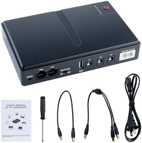 Mini DC UPS Uninterruptible Power Supply, UPS Battery Backup Power Supply by Hosyond