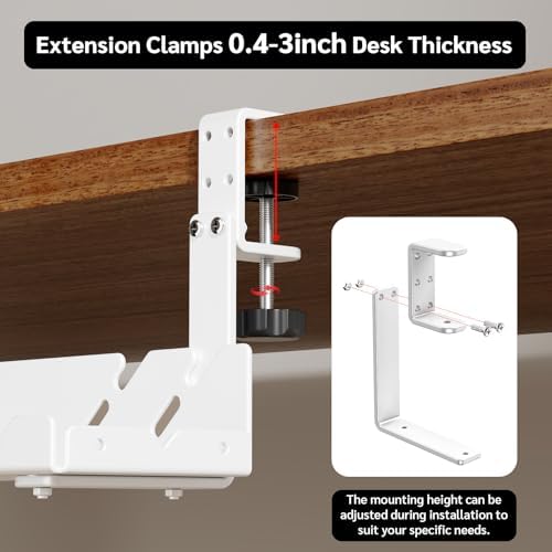 CABTE Under Desk Cable Management Tray with Power Outlet - Image 4