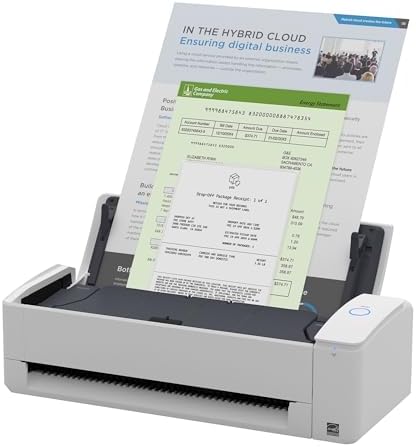 ScanSnap iX1300 Wireless or USB Double-Sided Color Document Scanner, White by ScanSnap