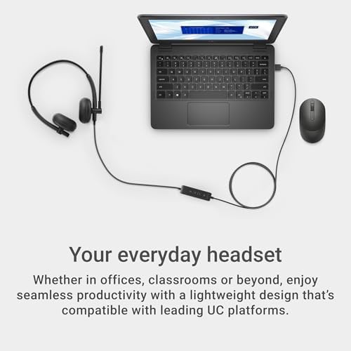 Dell Wired Headset WH125, Boom Mic, Black - Image 6