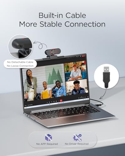 wegear 4K Webcam for PC, USB-A Computer Camera with Sony 1/2.55'' Sensor - Image 4