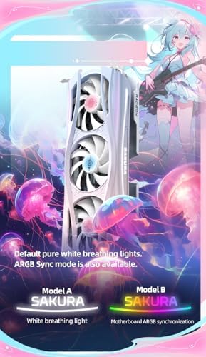 Yeston Sakura Atlantis Radeon RX 9070 XT 16G GDDR6 256bit 4nm Video Cards Desktop Computer PC Graphics Card - Image 5