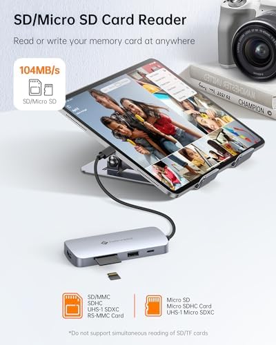 USB C Hub, 9 in 1 USB C Multiport Adapter with 4K@60Hz HDMI, 5 USB Ports, 100W PD, SD/TF USB C Adapter, USB C to HDMI Adapter, USB C Dock for MacBook Pro/Air, HP, DELL, Lenovo, ASUS Laptops NOVOO - Image 4