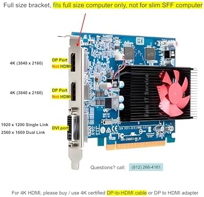 AMD Radeon R9 350 2GB GDDR5, PCI-E 3.0 x 16, Dual DP (Supports 4K) and DVI, fits Full Size Computer - Image 2