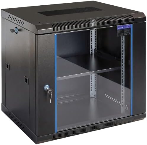 12U Rack, 17.7 Inch Depth Server Rack Network Cabinet for Home Lab by SAIPWELL