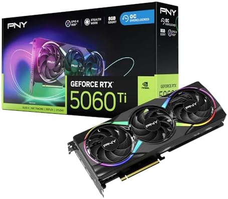 PNY NVIDIA GeForce RTX™ 5060 Ti 8G Epic-X RGB™ OC Triple-Fan Graphics Card by Unknown